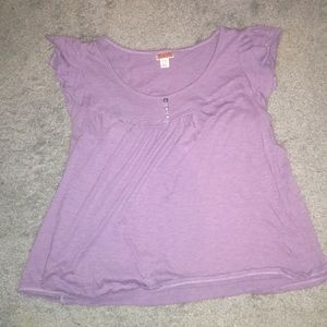 Mossimo Supply Co. Lavender Babydoll Blouse